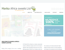 Tablet Screenshot of marikaafricasweets.com